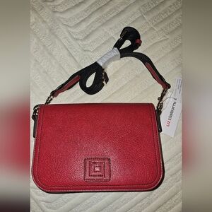Liz Claiborne Cherry Red Crossbody Bag